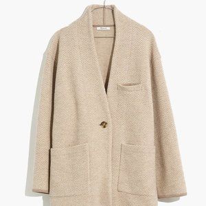 Madewell Mattson Herringbone Sweater Coat